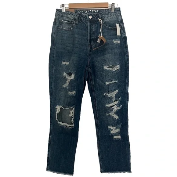 VANILLA STAR 90’s Boyfriend Super High Rise Jeans - Picture 5 of 10